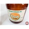 Image 4 : Brown Fountain Syrup Jugs : (1 Gallon) : (2) - Diet 7UP - Orange Crush (Each Measures 12"H)