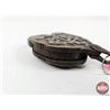 Image 3 : Antique Heart-Shaped Brass Switch Padlock : (Pennsylvania Railroad) : (Note : No Key)