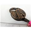 Image 4 : Antique Heart-Shaped Brass Switch Padlock : (Pennsylvania Railroad) : (Note : No Key)