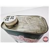 Image 5 : TEXACO Outboard Motor Oil Tin (Mostly Full) (Measures : 8-1/2"H x 4-1/2"W x 2-1/2"D)
