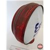 Image 6 : Esso Extra Gas Pump Globe (Metal Frame & Glass) (Measures : 19-1/2"H x 17-1/2"W x 7"D)