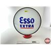 Image 9 : Esso Extra Gas Pump Globe (Metal Frame & Glass) (Measures : 19-1/2"H x 17-1/2"W x 7"D)