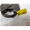 Image 8 : Antique/Vintage Heart-Shaped Iron Padlock w/Brass Keyhole Cover (Note : No Key)