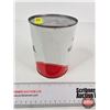Image 4 : TEXACO Motor Oil Can (Full) (Measures : 5-1/2"H x 4"Dia)