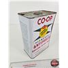 Image 11 : CO-OP Anti-Freeze One Gallon Tins (2) (Measures : 9-1/2"H x 6-1/2"W x 4"D)
