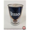 Image 10 : COLLECTOR CAN COMBO (3) : - KM Blue Velvet Motor Oil (Cardboard) - VEEDOL Multigrade - VALVOMATIC Au