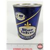 Image 16 : COLLECTOR CAN COMBO (3) : - KM Blue Velvet Motor Oil (Cardboard) - VEEDOL Multigrade - VALVOMATIC Au