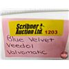 Image 20 : COLLECTOR CAN COMBO (3) : - KM Blue Velvet Motor Oil (Cardboard) - VEEDOL Multigrade - VALVOMATIC Au