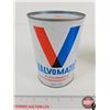 Image 2 : COLLECTOR CAN COMBO (3) : - KM Blue Velvet Motor Oil (Cardboard) - VEEDOL Multigrade - VALVOMATIC Au
