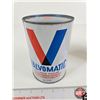 Image 4 : COLLECTOR CAN COMBO (3) : - KM Blue Velvet Motor Oil (Cardboard) - VEEDOL Multigrade - VALVOMATIC Au