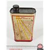 Image 10 : OIL TIN COMBO (2) : - SHELL Outboard Motor Oil - ESSO Marvelube Outboard Oil (Both Measures : 7-3/4"