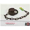 Image 1 : Vintage Adlake Heavy-Duty Railroad Switch Lock w/Chain (Note : No Key)