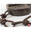Image 3 : Vintage Adlake Heavy-Duty Railroad Switch Lock w/Chain (Note : No Key)