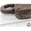 Image 4 : Vintage Adlake Heavy-Duty Railroad Switch Lock w/Chain (Note : No Key)
