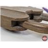 Image 4 : Antique Heart-Shaped Cast Brass Padlock w/Chain (Note : No Key)