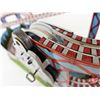 Image 10 : Vintage J.Chein & Company Tin Litho Roller Coaster w/New Belt and 2 Cars (1950's Toy) (Measures : 10