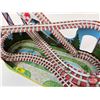 Image 12 : Vintage J.Chein & Company Tin Litho Roller Coaster w/New Belt and 2 Cars (1950's Toy) (Measures : 10