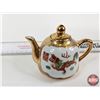 Image 2 : Vintage Chinese Miniature Porcelain Tea Set w/Dragon & Phoenix Motifs