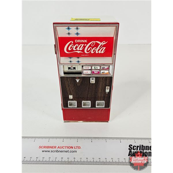 Coca-Cola Die-Cast Metal Light Up Musical Coin Bank (Interesting Feature: Makes Drop Sound of Can Wh
