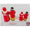 Image 5 : Two Sets of Black Americana Salt & Pepper Shakers  - Tallest Set "Aunt Jemima & Uncle Mose" (Measure