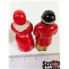 Image 7 : Two Sets of Black Americana Salt & Pepper Shakers  - Tallest Set "Aunt Jemima & Uncle Mose" (Measure