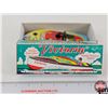 Image 1 : "Schylling Victoria" Tin Toy Boat (Steam Powered) : (1990's Repro) (Never Used) (Box Measures : 2"H