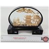 Image 1 : Cork Carving Diarama (Chinese Art) : (Made in China) (Measures : 6-1/2"H x 8"W x 2-1/2"D)