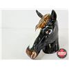 Image 6 : Medicine Hat Potteries Horse Head Bust (Bust Measures : 10"H) Label Inside Base "Originated in M. Mc