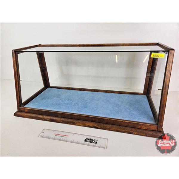 Countertop Display Case (Sloped Front) (Measures : 14-1/4"H x 31"W x 12-1/2"D)