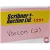 Image 14 : VARCON COMBO (2) :  - Grease Can  - Hydraulic Jack Oil Can (Partially Full) (Largest Measures : 5-1/