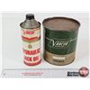 Image 1 : VARCON COMBO (2) :  - Grease Can  - Hydraulic Jack Oil Can (Partially Full) (Largest Measures : 5-1/