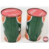 Image 4 : UFA Automatic Transmission Fluid Cans (2) : Maple Leaf (Both Full) (Both Measure : 6-1/2"H x 4"Dia)