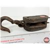 Image 3 : Block & Tackle Pulleys (2) : (Cast Iron Hooks)
