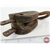 Image 4 : Block & Tackle Pulleys (2) : (Cast Iron Hooks)