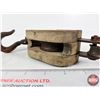 Image 7 : Block & Tackle Pulleys (2) : (Cast Iron Hooks)