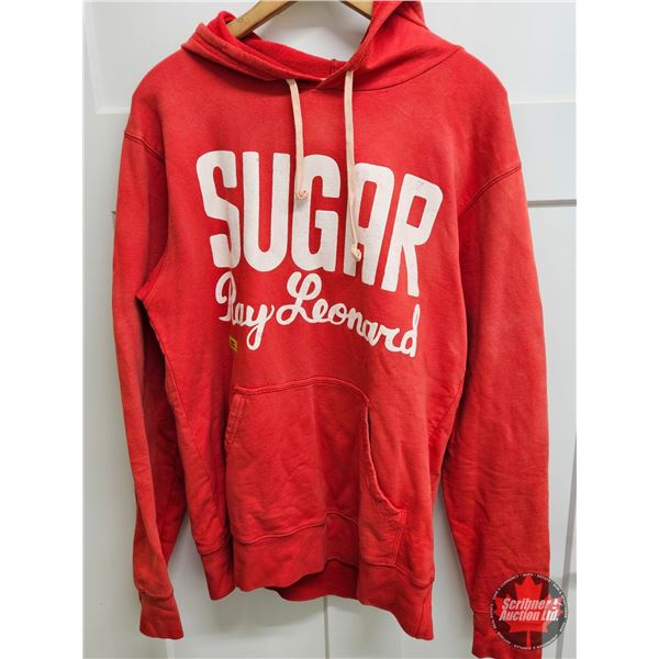 "Sugar Ray Leonard" Hoodie : ("Roots of Fight") (Size M)