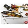 Image 2 : Vintage Fishing Lures :(14) : (Crank Baits; Spinners; Spoons)