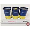 Image 2 : VARCON Lubricants Cans (3) : Wheel Bearing Universal Joint Grease (All Full) (Measures : 4-1/2"H x 3