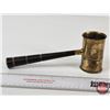 Image 3 : Cocktail Measurer Gavel Jigger : Brass Head & Wood Handle : (2 oz & 3 oz) (Measures : 9-1/2"L)