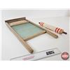 Image 6 : Washboard "Western Broom & Woodenware Ltd." & Master Quality Wringer Rolls (Washboard Measures : 24"