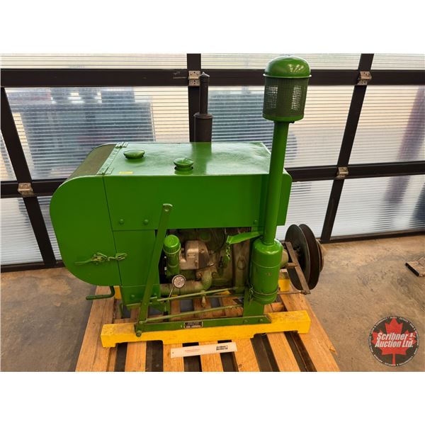 John Deere Power Unit : Model LUC : S/N# C23670 : Running (See Video) (Measures : 50"H x 24"W x 51"L