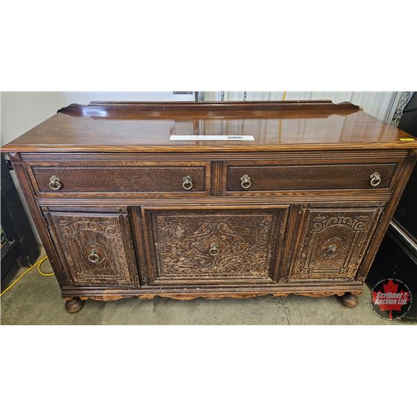 Knechtels Ltd. Wooden Buffet w/Pressed Wood Doors (Measures : 37-3/4"H x 59-1/2"W x 20-1/4"D) (NOTE 