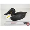 Image 1 : Wooden Duck Decoy (Consignor Tag - Working Sure Scooter c. 1960)  (Measures : 6"H x 5-1/2"W x 16"L)