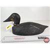 Image 2 : Wooden Duck Decoy (Consignor Tag - Working Sure Scooter c. 1960)  (Measures : 6"H x 5-1/2"W x 16"L)