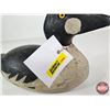 Image 10 : Wooden Duck Decoy (Consignor Tag - Working Goldeneye Whistler Drake c. 1940 Lake St.Peter)  (Measure