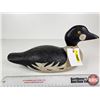 Image 5 : Wooden Duck Decoy (Consignor Tag - Working Goldeneye Whistler Drake c. 1940 Lake St.Peter)  (Measure