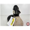 Image 7 : Wooden Duck Decoy (Consignor Tag - Working Goldeneye Whistler Drake c. 1940 Lake St.Peter)  (Measure