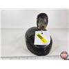 Image 7 : Wooden Duck Decoy (Consignor Tag - Working Blue Bill Drake c. 1940 Lake St.Peter)  (Measures : 5-1/2