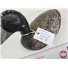 Image 10 : Wooden Duck Decoy (Consignor Tag - Working Blue Bill Drake 1950's)  (Measures : 6-1/2"H x 5-1/2"W x 