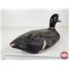 Image 4 : Wooden Duck Decoy (Consignor Tag - Working Blue Bill Drake 1950's)  (Measures : 6-1/2"H x 5-1/2"W x 